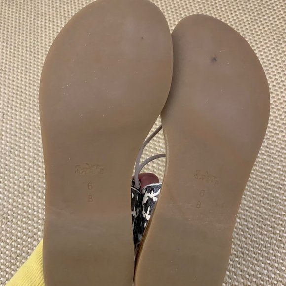 Coach snakeskin print leather sandals - Picture 11 of 11